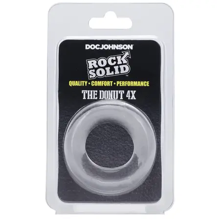 Doc Johnson The Donut 4X Intimate Support Ring TPE Transparent