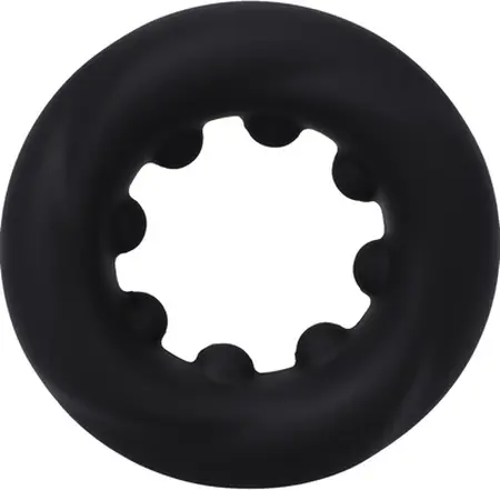 Doc Johnson The Twist Silicone Support Ring Black Flexible Design