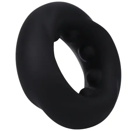 Doc Johnson The Twist Silicone Support Ring Black Flexible Design
