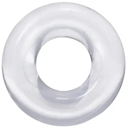 Blush Novelties The 3X Donut Adjustable Ring TPE Body-Safe Clear