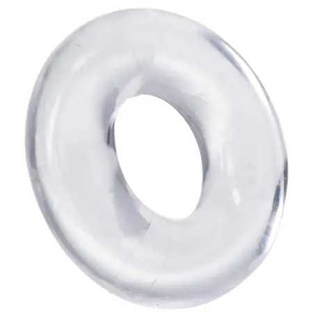 Blush Novelties The 3X Donut Adjustable Ring TPE Body-Safe Clear