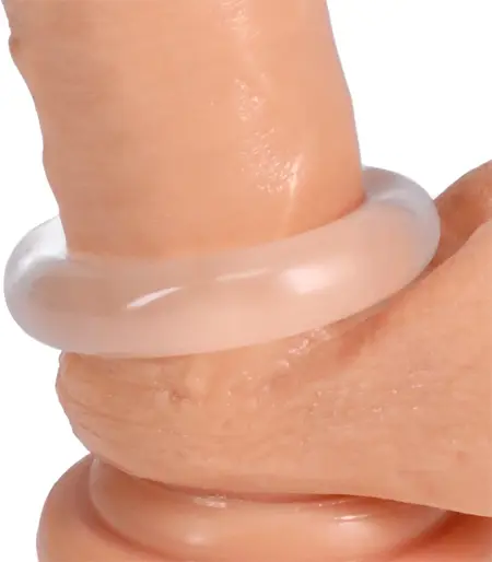 Blush Novelties The 3X Donut Adjustable Ring TPE Body-Safe Clear