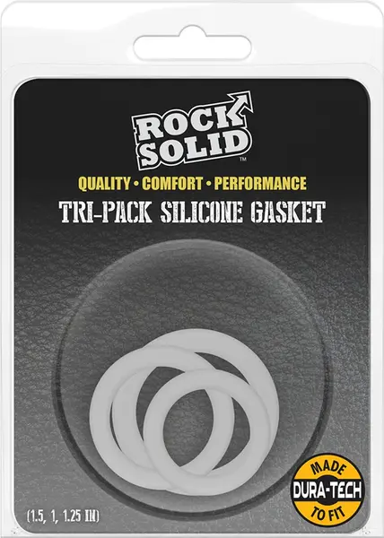 Oxballs Tri-Pack Set silikonskih udobnih prstenova - 3 veličine, izdržljivi crni