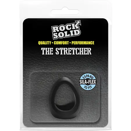 Rock Solid The Stretcher Dvostruki potporni silikonski prsten crni