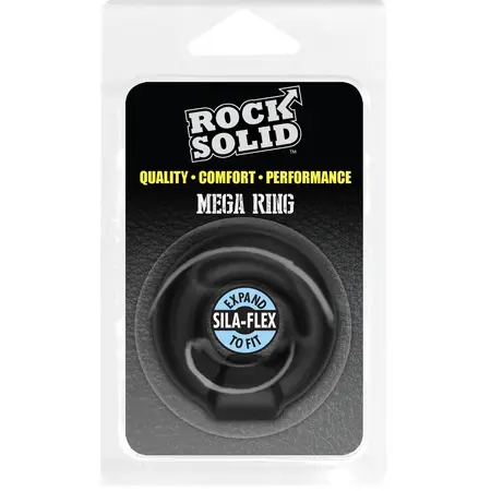 Rock Solid Mega Ring Podesivi intimni potporni prsten crni