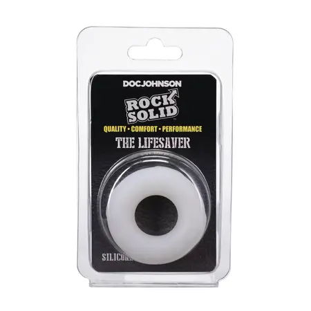 Rock Solid Lifesaver Silicone Support Ring - Ultra-Smooth, Flexible, Black