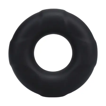 Rock Solid Lifesaver Silicone Ring - Flexible, Body-Safe, Black