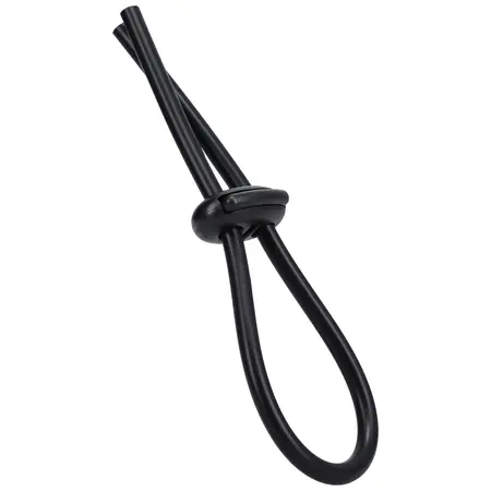 XR Brands The Lasso Double Lock Adjustable Silicone Restraint Black