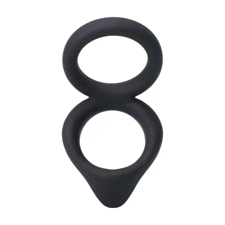 Rock Solid Dual Enhancer Ring with Textured Stimulating Surface