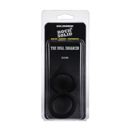 Rock Solid Dual Enhancer Ring with Textured Stimulating Surface