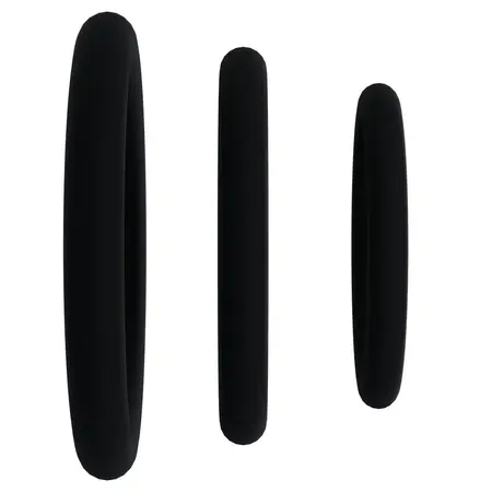 Oxballs Tri-Pack Silicone Gasket Ring Set Flexible Black 3 Sizes