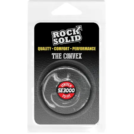 Rock Solid The Convex Ring TPE Anatomical Flexible Black