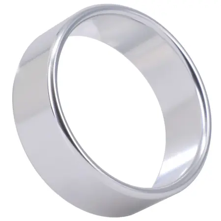 Rock Solid Brushed Alloy Ring Extra Large - Seamless Aluminum Design
