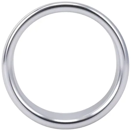 Rock Solid Brushed Alloy Ring Large - Lightweight Aluminum Design