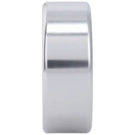 Rock Solid Brushed Alloy Ring Large - Lightweight Aluminum Design