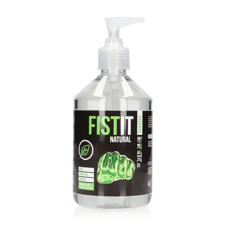 Eros Natural Water-Based Lubricant 500ml - Vegan Formula, Pump Bottle