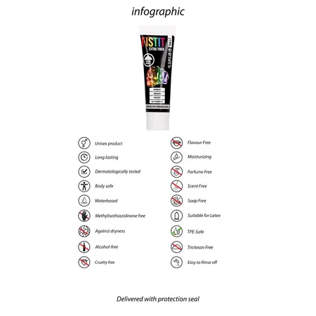 Fist It ekstra gusti lubrikant na vodenoj bazi Rainbow 25 ml - dugotrajna formula