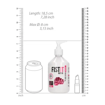 Fist It Sliding Butter Water-Based Lubricant 500 ml Pump Bottle