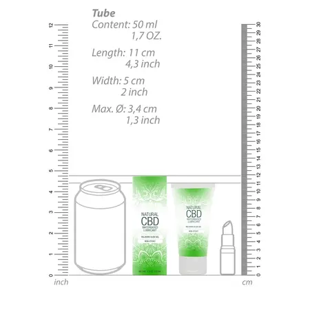 Cobeco Natural CBD lubrikant na vodenoj bazi 50 ml - providan i neutralan