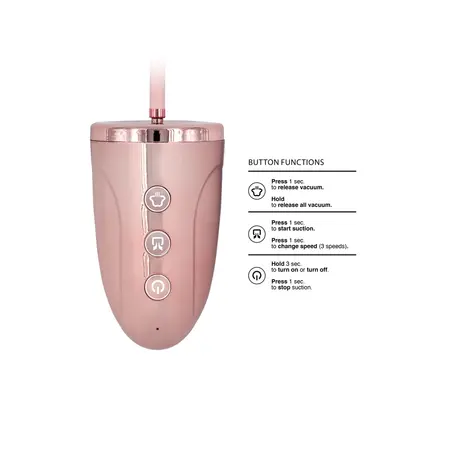 Shots Universal USB Rechargeable Vacuum Pump Head 3-Speed Crna