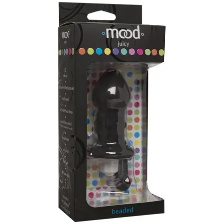 Doc Johnson Mood Juicy Beaded Silicone Plug Vibrating Pink 10-Function