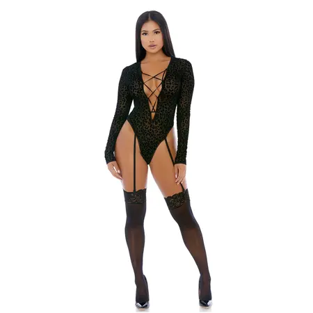 Feline Bodibajs sa Gepard Mrežom i Dugim Rukavima XL od Lustful