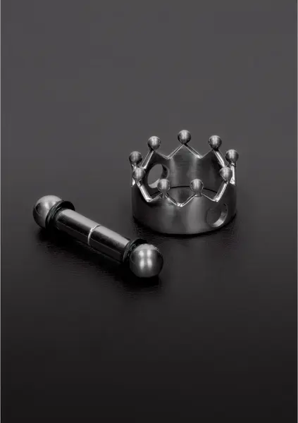 Ouch! Magnetic Aluminium Nipple Crown Clip - Adjustable Silver Accessory