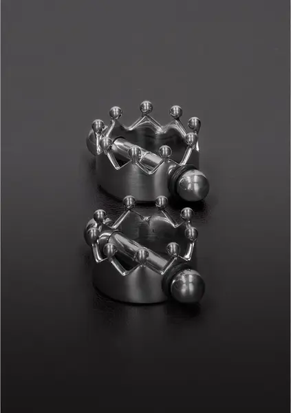 Ouch! Magnetic Aluminium Nipple Crown Clip - Adjustable Silver Accessory