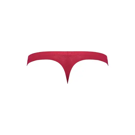 Male Power Seamless Sleek Thong L/XL - Cotton Waistband, Black