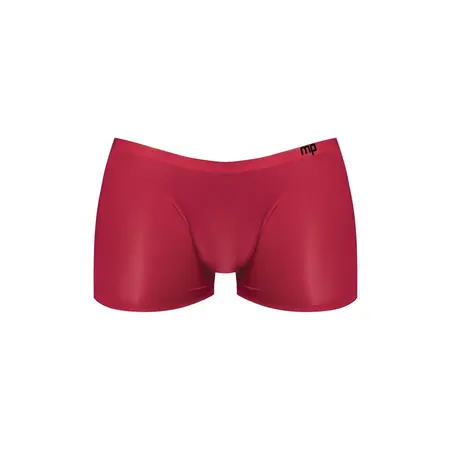 Male Power Seamless Sleek Mini Short XL Red Wine Low Rise Comfort