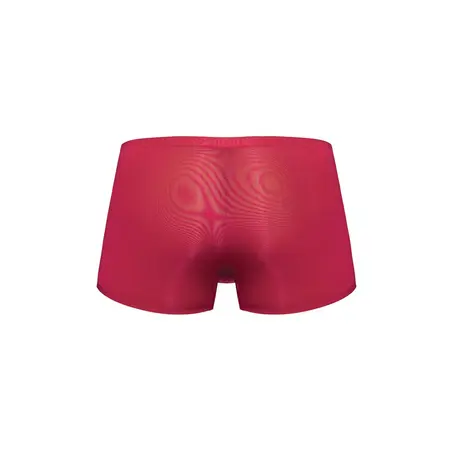 Male Power Seamless Sleek Mini Short XL Red Wine Low Rise Comfort