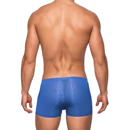 Male Power Seamless Sleek Mini Short L Black - Low-Rise Comfort Fit