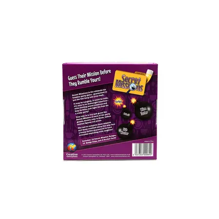 Secret Missions Party Game - Dinner Theme Card Set, 12 Name Badges