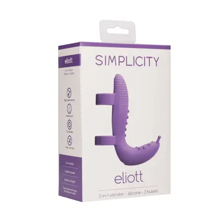 Eliott 3-in-1 Silicone Intimate Extension Set with Dual Bullet System