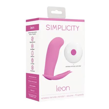 Leon Intimate Bežični Vibrator sa Daljinskim Upravljanjem 10 Brzina Silikon Roze