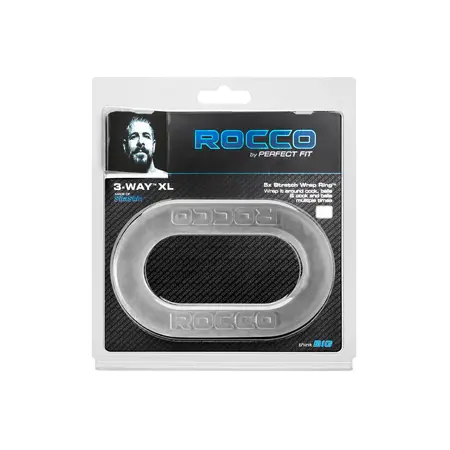Perfect Fit Rocco 3-Smerni Podesivi Silikonski Prsten Crni Višenamenski