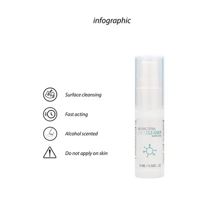 Cobeco Disinfect 80S Surface Cleaner 15ml - Compact Antiviral Formula