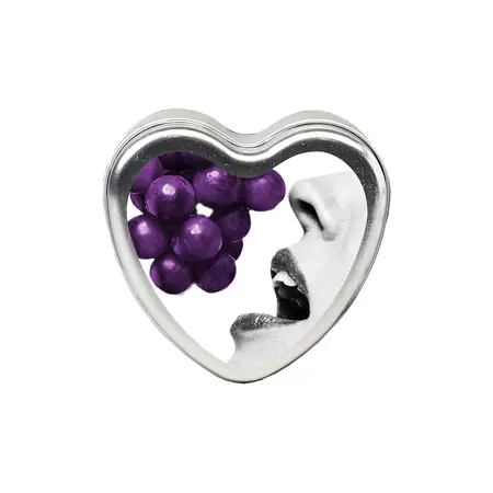 Earthly Body Edible Massage Candle Grape 113g - Nourishing Oil Formula