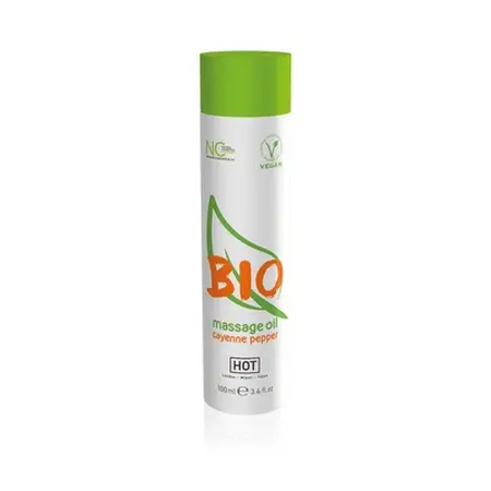BIOglide Massage Oil Cayenne Pepper 100ml | Organic Vegan Eco Bottle