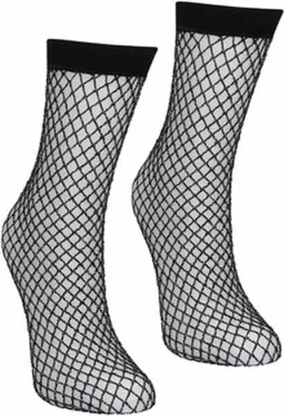 Leg Avenue Glitter Fishnet Socks Silver Sparkle One Size