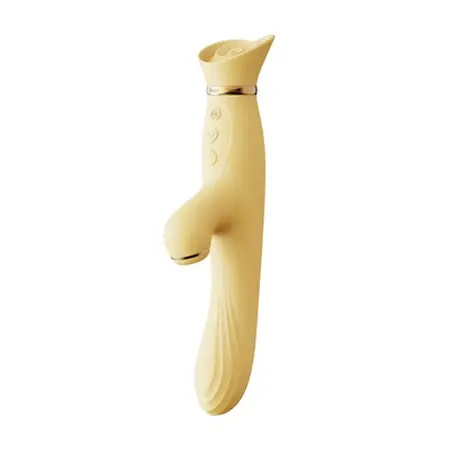 ZALO Rose Series Dual-Action Vibrator with Textured Surface & Heating