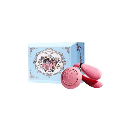Fanfan Couples Massager Set Red-Pink Bluetooth Remote Control Silicone