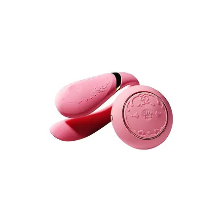 Fanfan Couples Massager Set Red-Pink Bluetooth Remote Control Silicone