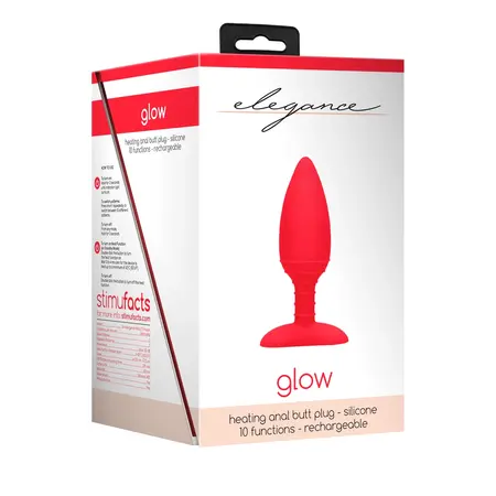 Shots Glow Large Heating Vibrating Plug - Magnetic, Medical Silicone