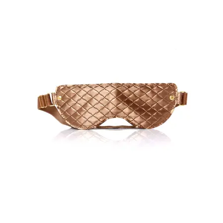 Sweet Nothings Quilted Eye Mask with Elegant Gold Detailing