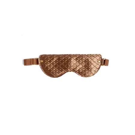 Sweet Nothings Quilted Eye Mask with Elegant Gold Detailing