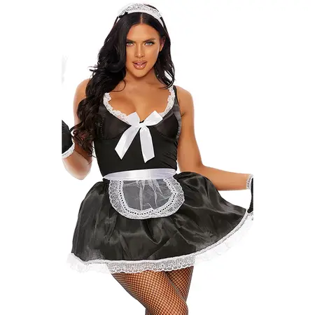 Fantasy Lingerie Domesticated Delight French Maid Costume S/M Set