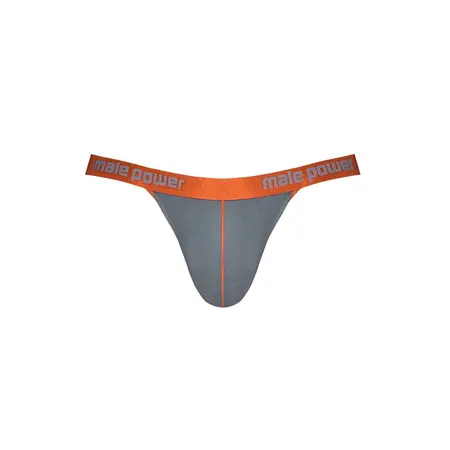 Male Power Casanova Uplift Micro Thong S/M Satin Waistband Black