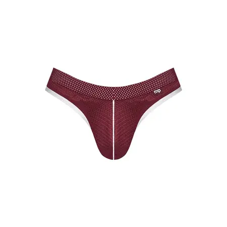 Male Power Sport Mesh Thong S/M Athletic Waistband Black