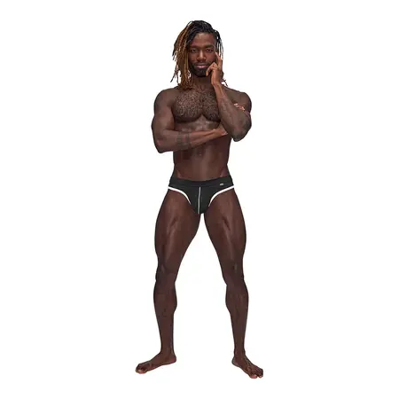 Male Power Sport Mesh Thong L/XL - Breathable Athletic Design